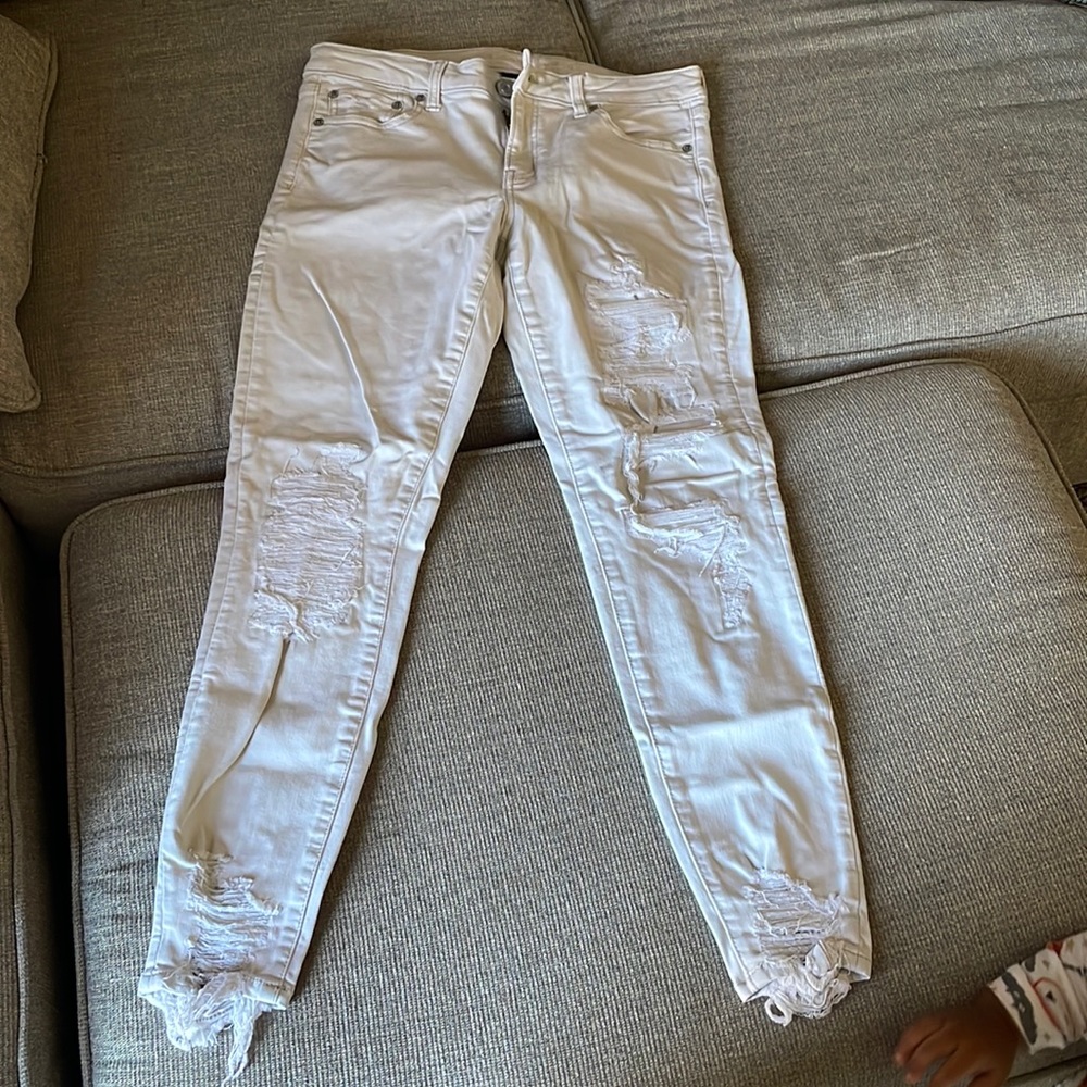 American Eagle jegging super stretch cream color size 10